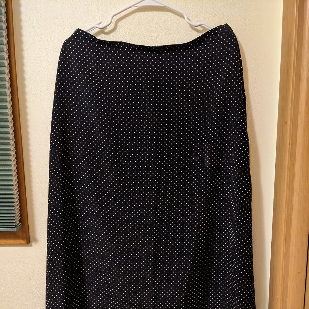 Polka Dot Maxi Skirt Flowy Women's